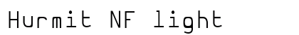 Hurmit NF light font free download