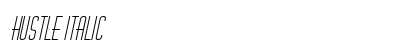 Hustle Italic font free download
