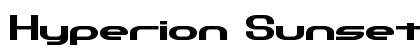 Hyperion Sunset BRK Regular Font Preview