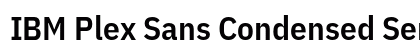 IBM Plex Sans Condensed SemiBold Regular font free download