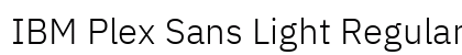 IBM Plex Sans Light Regular font free download