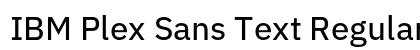 IBM Plex Sans Text Regular font free download