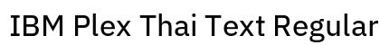 IBM Plex Thai Text Regular font free download
