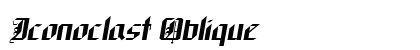 Iconoclast Oblique font free download
