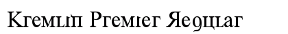 Kremlin Premier Regular font free download