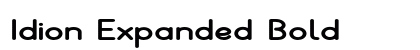 Idion Expanded Bold Preview