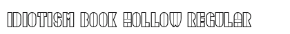 Idiotism Book Hollow Regular font free download