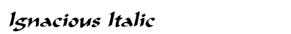 Ignacious Italic Preview