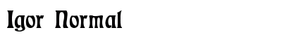 Igor Normal Font Preview