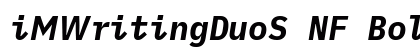 iMWritingDuoS NF Bold Italic preview