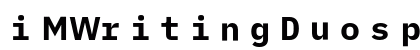 iMWritingDuospace NF Regular Preview