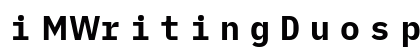 iMWritingDuospace NF Regular Preview