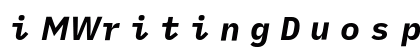 iMWritingDuospace NF Italic font free download