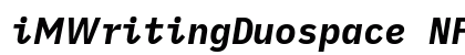 iMWritingDuospace NF Italic Preview