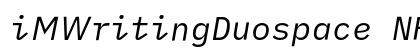 iMWritingDuospace NF Italic Preview
