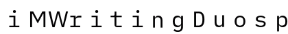 iMWritingDuospace NF Regular Preview
