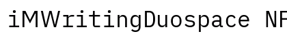 iMWritingDuospace NF Regular Preview