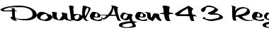 DoubleAgent43 Regular Font