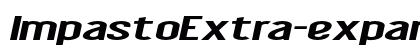 Impasto Extra-expanded Bold Italic Preview