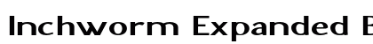 Inchworm Expanded Bold font free download
