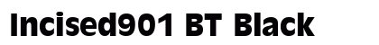 Incised901 BT Black font free download