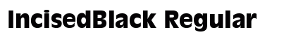 IncisedBlack Regular font free download