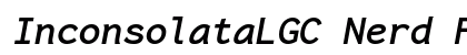 InconsolataLGC Nerd Font Mono BoldItalic preview InconsolataLGC Nerd Font Mono BoldItalic preview
