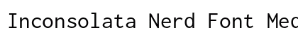 Inconsolata Nerd Font Medium Preview