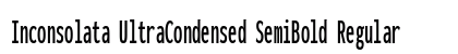 Inconsolata UltraCondensed SemiBold Regular font free download