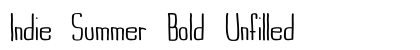 Indie Summer Bold Unfilled font free download