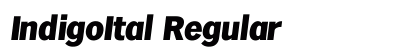 IndigoItal Regular font free download