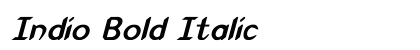 Indio Bold Italic Preview