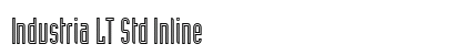 Industria LT Std Inline font free download