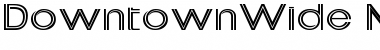 DowntownWide Normal Font