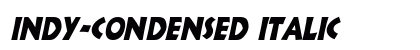 Indy-Condensed Italic font free download