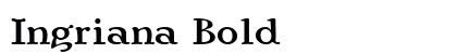 Ingriana Bold font free download