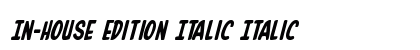 In-House Edition Italic Preview
