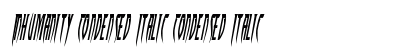 Inhumanity Condensed Italic Condensed Italic