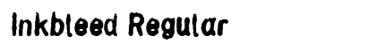 Inkbleed Regular font free download