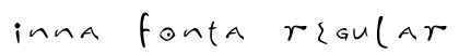 inna fonta Regular Font Preview