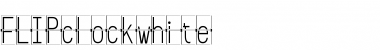 FLIPclockWhite Regular Font