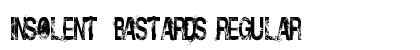 Insolent_Bastards Regular Font Preview