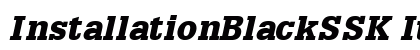 InstallationBlackSSK Italic Preview