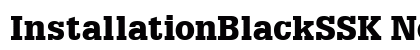 InstallationBlackSSK Normal font free download
