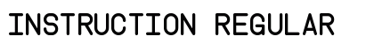 Instruction Regular font free download