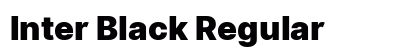 Inter Black Regular font free download