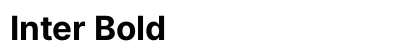 Inter Bold font free download