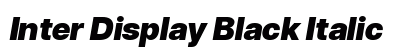 Inter Display Black Italic Preview