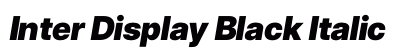 Inter Display Black Italic Preview