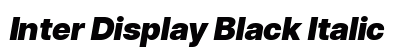 Inter Display Black Italic Preview